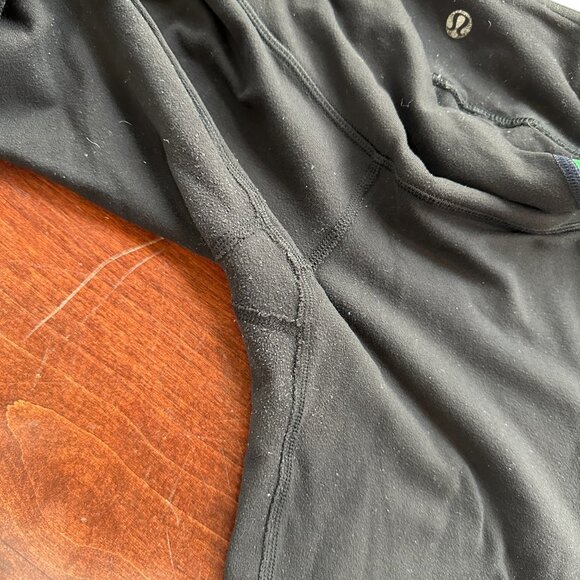 LULULEMON Cropped Leggings Tights Black with Color Blocking - 2 - Picture 10 of 10